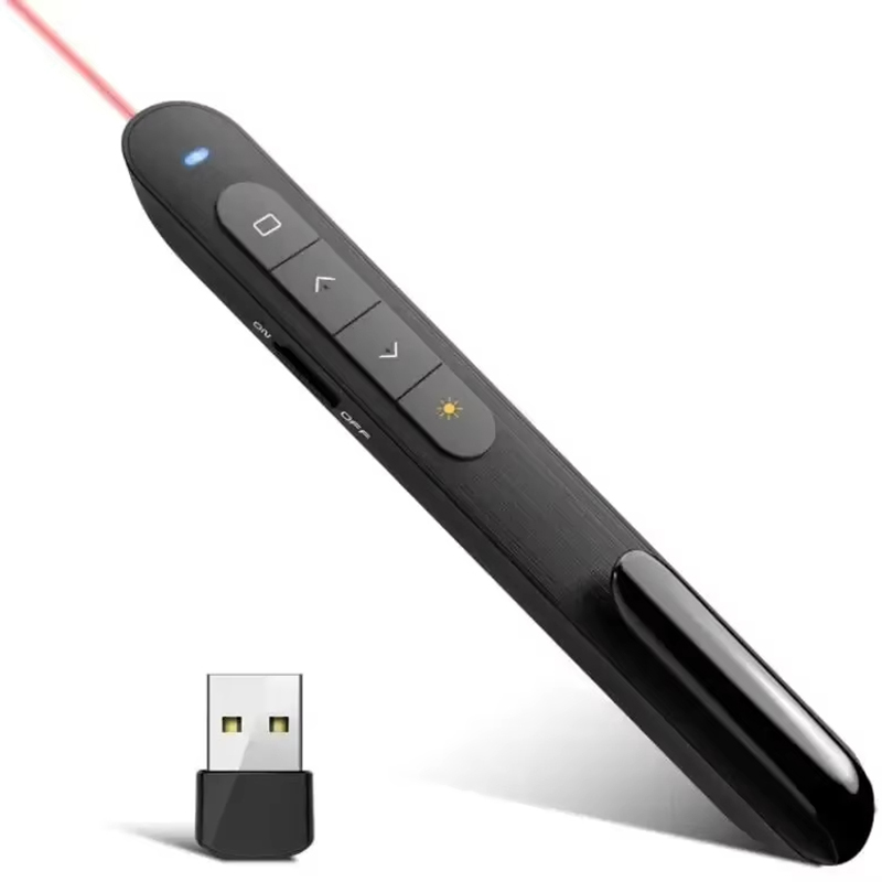 Laser Pointer Presenter - Présentateur sans fil stylo tournant de