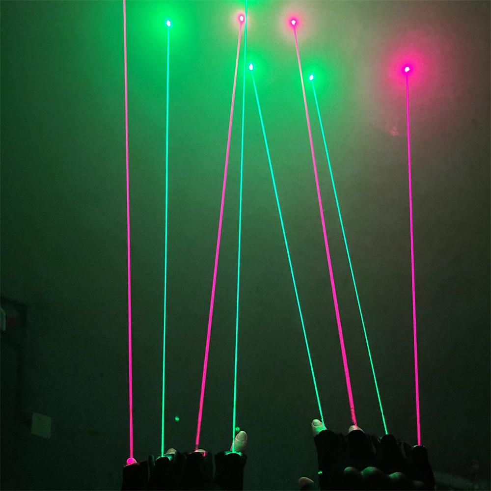 Led Gloves Music - Magicool RG 4 gants Laser paire