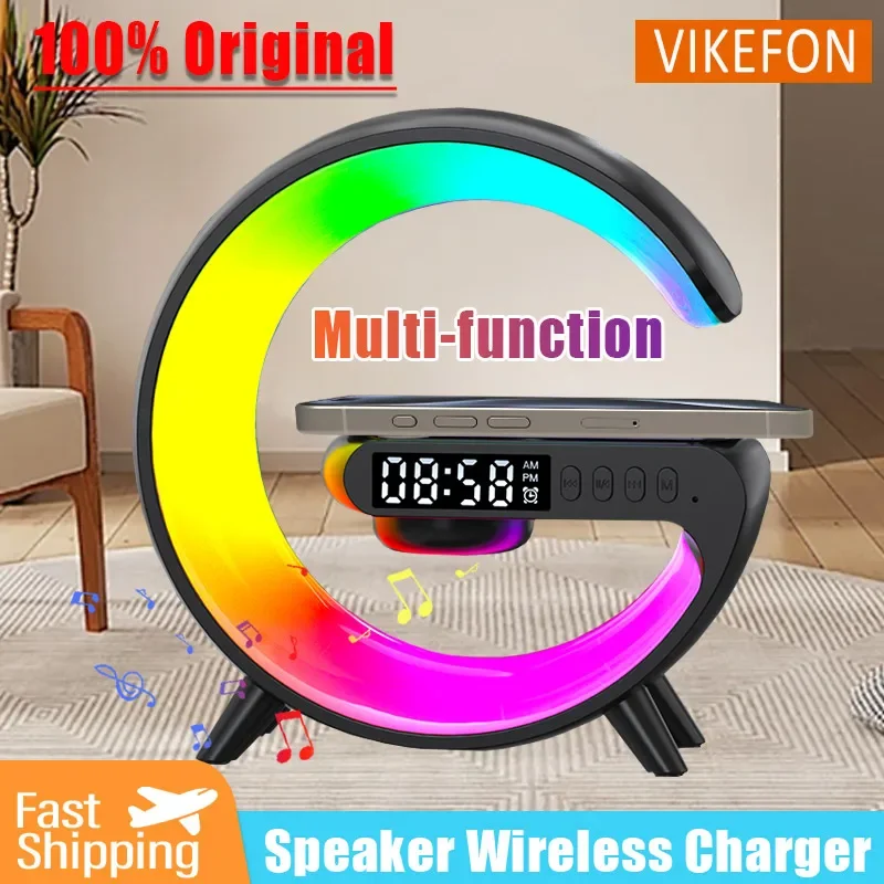 Digital Alarm Clock - Support de chargeur sans fil avec