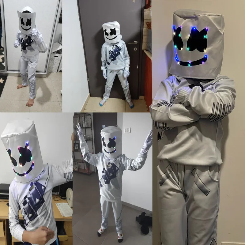 Led Gloves Music - L2025l nouveau Cosplay Halloween Marshmellow DJ