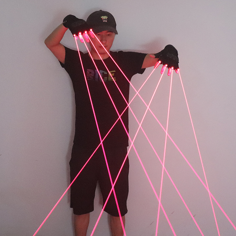 Gants Laser rouges 650nm, gant - Led Gloves Music avis et prix