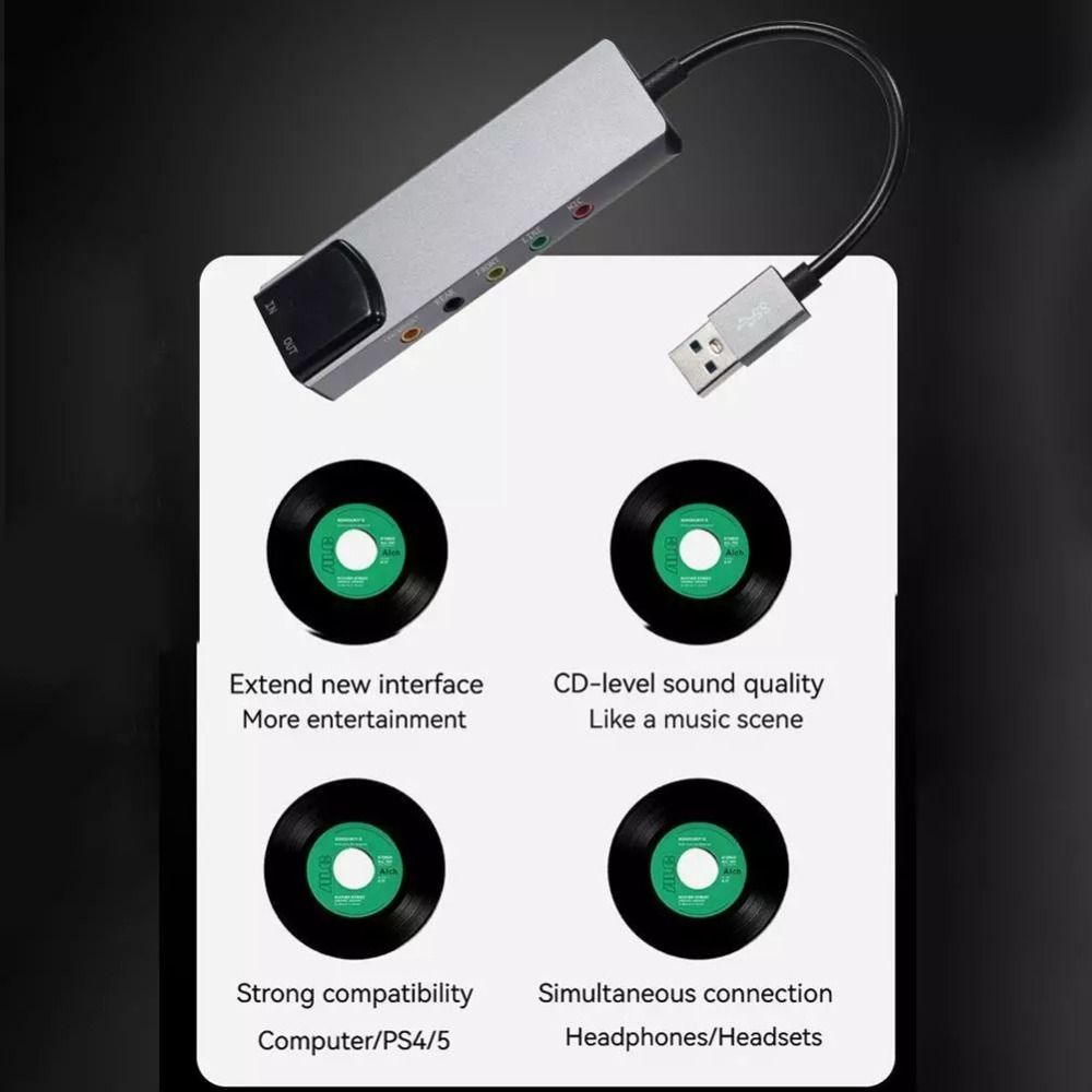 Nouvelle carte son USB 7.1 5.1 - Usb Sound Card External avis et prix