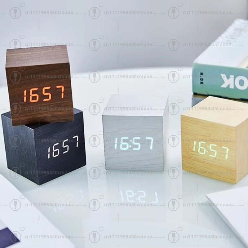 Réveil numérique en bois avec  - Digital Alarm Clock avis et prix