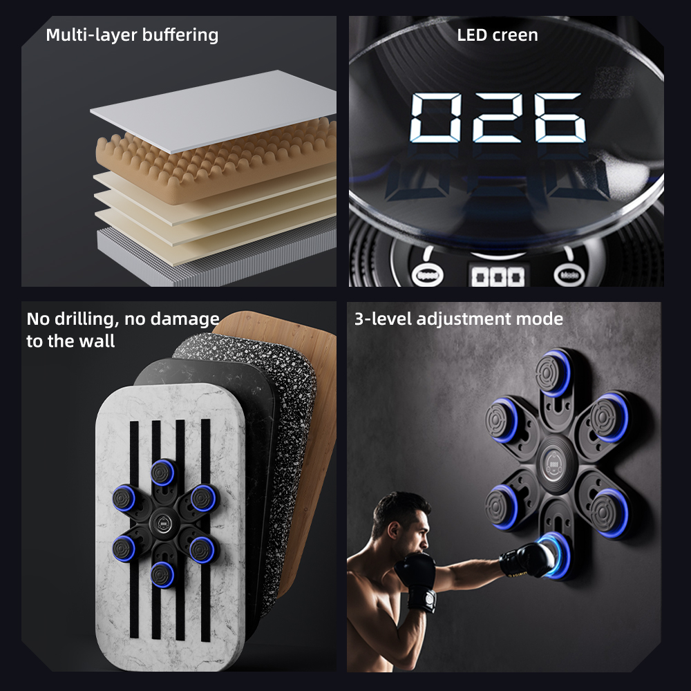 Machine de boxe 2026 nouvelle  - Led Gloves Music avis et prix