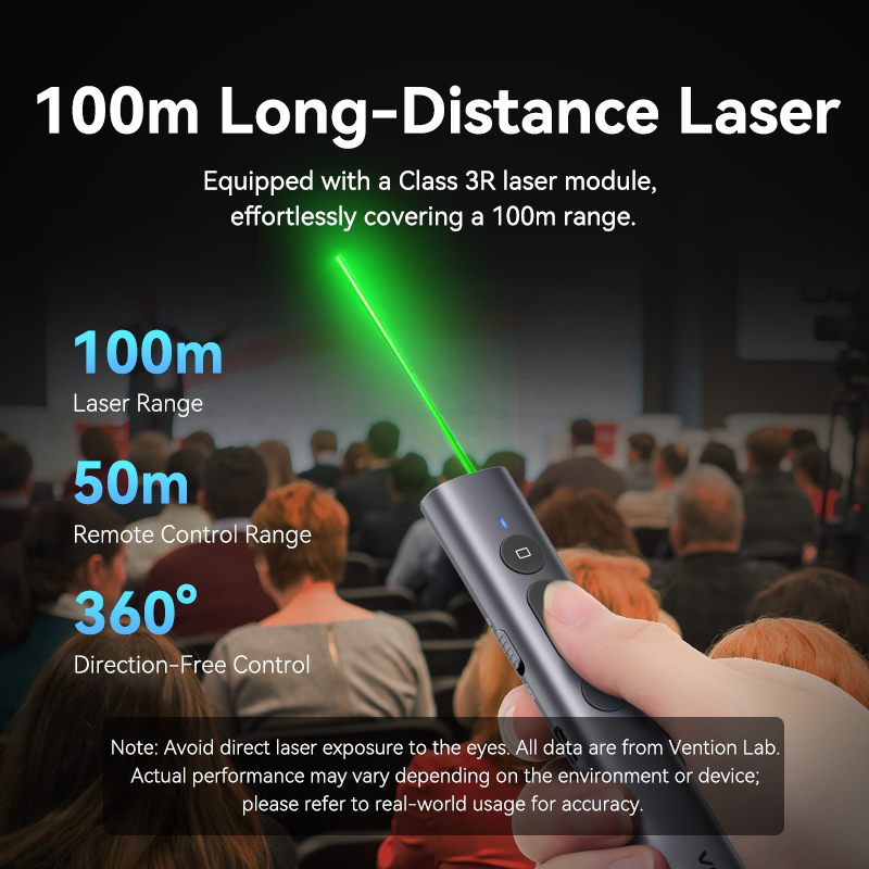 Vention-Pointeur laser sans fi - Laser Pointer Presenter avis et prix
