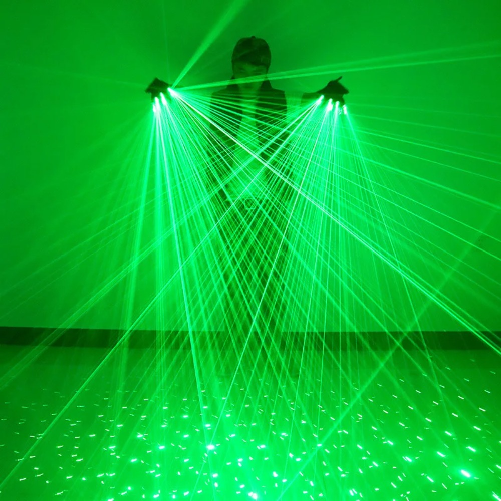 Gants Laser verts, Flash Laser - Led Gloves Music avis et prix